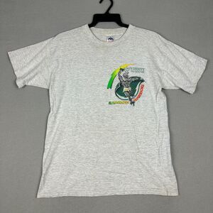 VTG Miller Mens Large University of Hawaii Rainbow Warriors Graphic T-Shirt Gray